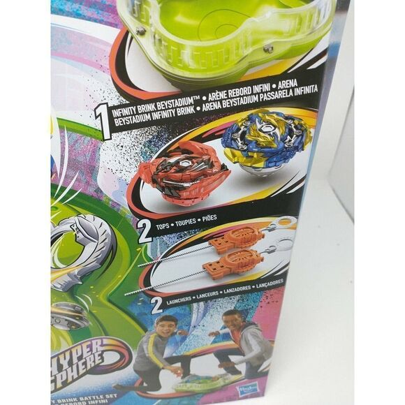 Hasbro Beyblade Burst Rise Hypersphere Infinity Brink Battle Set, 2 Tops New! - Picture 2 of 6